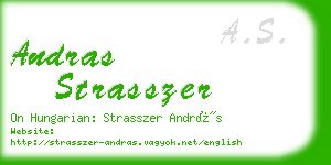 andras strasszer business card